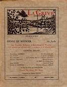 La Grive N° 30, octobre 1935