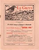 La Grive N° 61, avril 1949