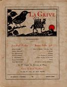 La Grive N° 25, juillet 1934