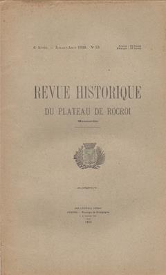 Revue Historique du Plateau de Rocroi N° 53