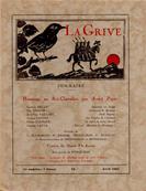 La Grive N° 24, avril 1934