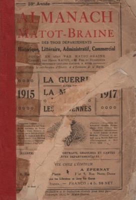 Almanach Matot Braine 1915-1917