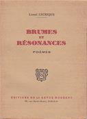 Brumes et rsonances , Lionel Lecrique