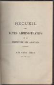 Recueil des actes administratifs de la préfecture  1933