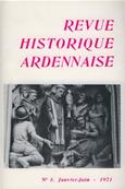 Revue Historique Ardennaise 1971 N 5