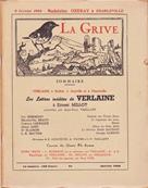 La Grive N° 64, janvier 1950