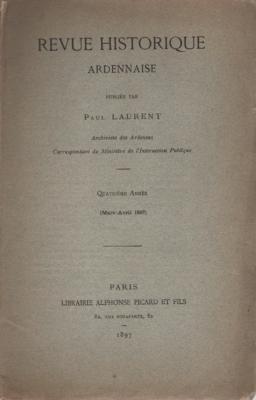 Revue Historique Ardennaise 1897 mars avril